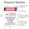 Signmission Explosive Gas No Smoking Danger Sign, Vinyl Decal, 7in W x 10in L, 2PK OS-2PACK-DS-D-710-V-1209 - alternate 3